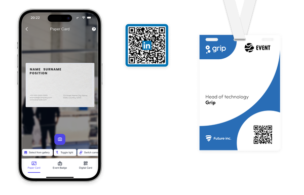 Lead-Erfassung für Messen und Außendienst: Visitenkarten, Veranstaltungsplaketten, QR-Codes und sogar Notizen