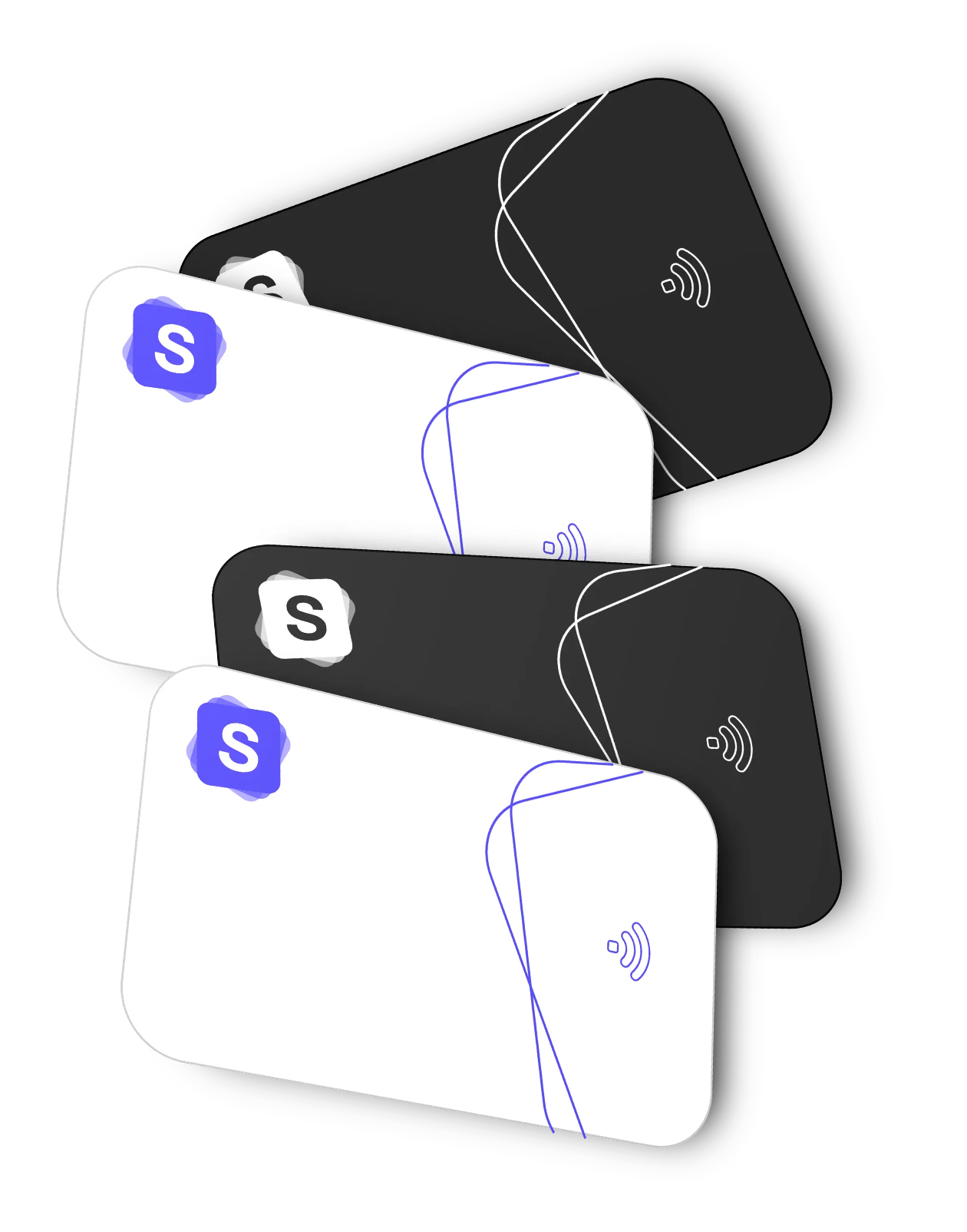 Verspreide NFC-kaarten